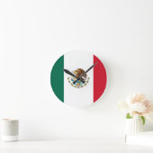 Horloge Ronde Drapeau du Mexique (Maison)