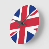 Horloge Ronde Drapeau du Royaume-Uni (Angle)