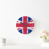 Horloge Ronde Drapeau du Royaume-Uni ou de l'Union Jack (Maison)