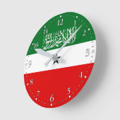 Horloge Ronde Drapeau du Somaliland (Angle)