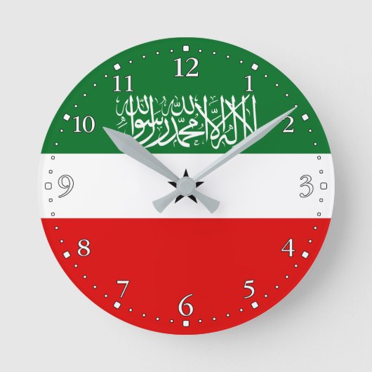 Horloge Ronde Drapeau du Somaliland (Recto)