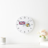 Horloge Ronde Drapeau du territoire antarctique britannique (Maison)