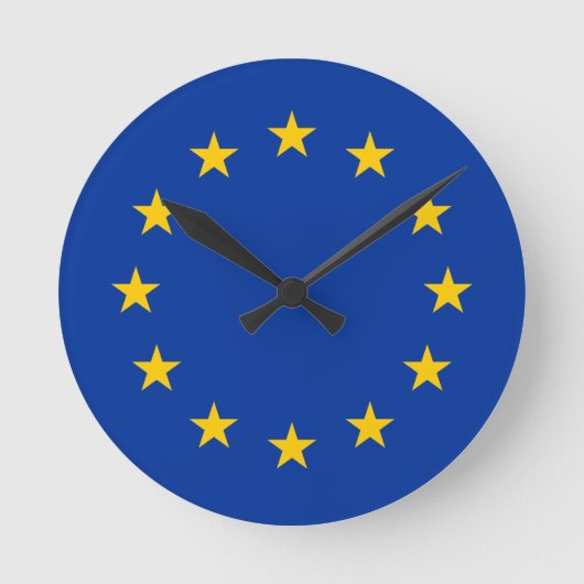 Horloge Ronde drapeau d'Union européenne (Recto)