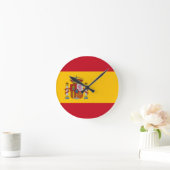 Horloge Ronde Drapeau Espagne (Maison)