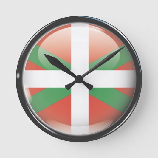 Horloge Ronde Drapeau et escudo d'Euskadi (Recto)