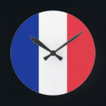 Horloge Ronde Drapeau France<br><div class="desc">Drapeau France</div>