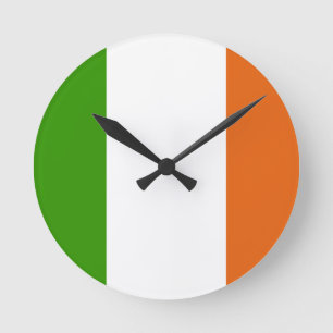 Horloge Ronde Drapeau irlandais