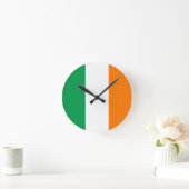 Horloge Ronde Drapeau irlandais (Maison)