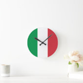 Horloge Ronde Drapeau Italie (Maison)