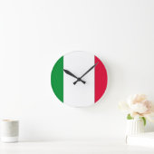 Horloge Ronde Drapeau italien (Maison)