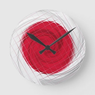 Horloge Ronde Drapeau japonais
