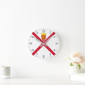Horloge Ronde Drapeau Jersey (Maison)