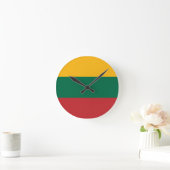 Horloge Ronde Drapeau Lituanie (Maison)