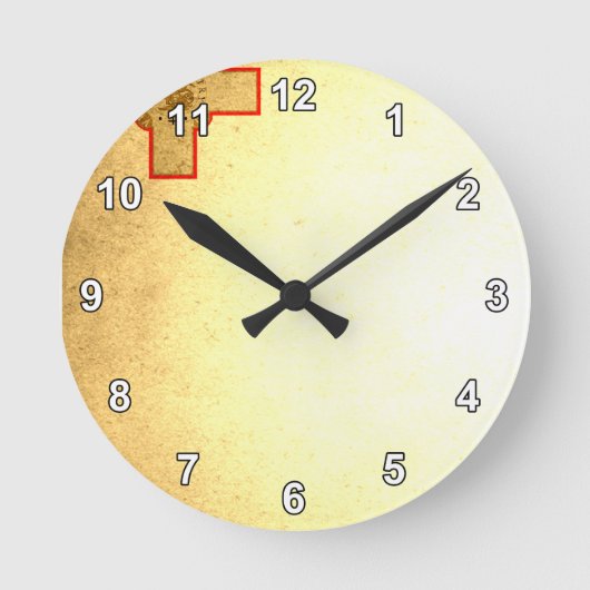 Horloge Ronde Drapeau Malte baisé par Sun (Recto)