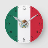 Horloge Ronde Drapeau mexicain (Recto)
