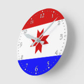 Horloge Ronde Drapeau Mordovia (Angle)