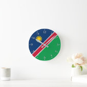 Horloge Ronde Drapeau Namibie (Maison)