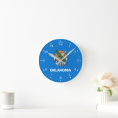 Horloge Ronde Drapeau national de l'Oklahoma (Maison)