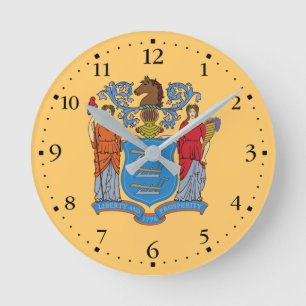 Horloge Ronde Drapeau national du New Jersey