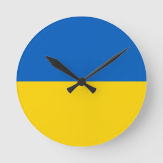 Horloge Ronde Drapeau national ukrainien