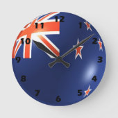 Horloge Ronde Drapeau néo-zélandais (Recto)