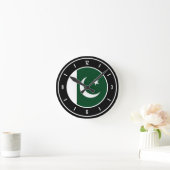 Horloge Ronde Drapeau pakistanais élégant (Maison)