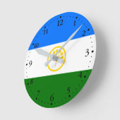 Horloge Ronde Drapeau patriotique Bachkortostan (Angle)