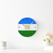Horloge Ronde Drapeau patriotique Bachkortostan (Maison)