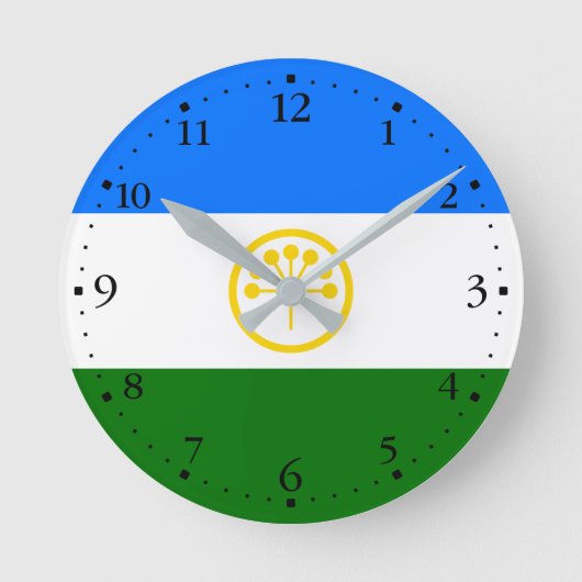 Horloge Ronde Drapeau patriotique Bachkortostan (Recto)
