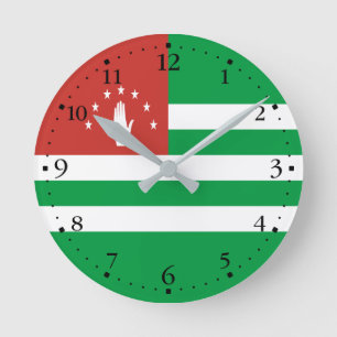 Horloge Ronde Drapeau patriotique d'Abkhazie