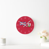 Horloge Ronde Drapeau patriotique des Bermudes (Maison)