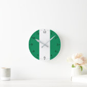 Horloge Ronde Drapeau patriotique nigérian (Maison)