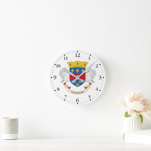 Horloge Ronde Drapeau Saint-Barthélemy (Maison)