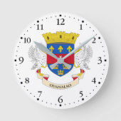 Horloge Ronde Drapeau Saint-Barthélemy (Recto)