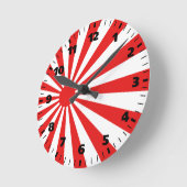 Horloge Ronde Drapeau solaire émergent (Angle)