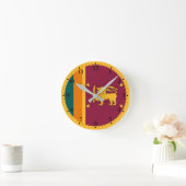 Horloge Ronde Drapeau Sri Lanka (Maison)