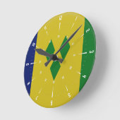 Horloge Ronde Drapeau St Vincent   (Angle)