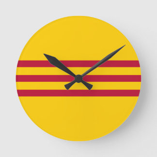 Horloge Ronde Drapeau sud-vietnamien - Vietnam ONG vàng ba sọ c