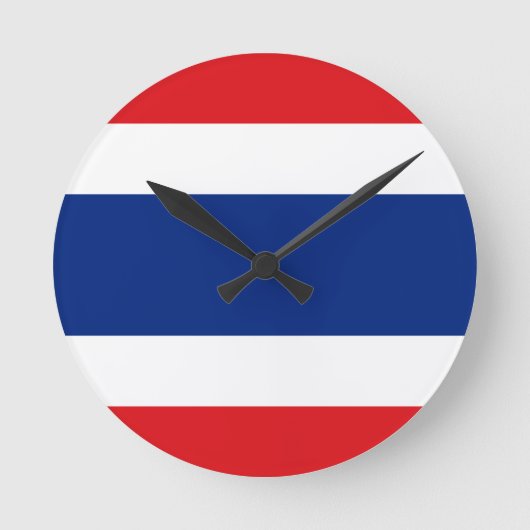 Horloge Ronde drapeau thaïlandais (Recto)