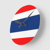 Horloge Ronde drapeau thaïlandais (Angle)