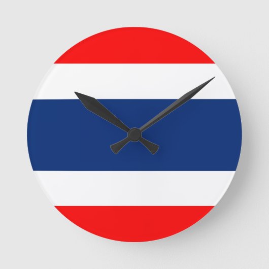 Horloge Ronde drapeau thaïlandais (Recto)