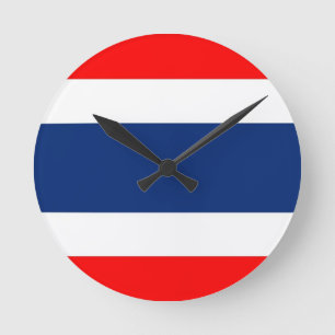 Horloge Ronde drapeau thaïlandais