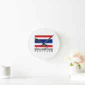 Horloge Ronde Drapeau Thaïlande (Maison)