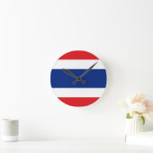 Horloge Ronde Drapeau Thaïlande (Maison)