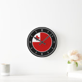 Horloge Ronde Drapeau Tonga élégant (Maison)