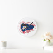 Horloge Ronde Drapeau Utah Escalade carabiner (Maison)