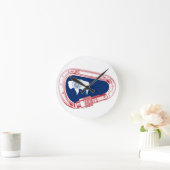Horloge Ronde Drapeau Wyoming Escalade Carabiner (Maison)