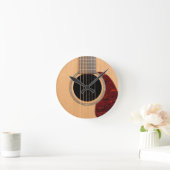 Horloge Ronde Dreadnoud Acoustique 6 cordes Guitare (Maison)