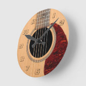 Horloge Ronde Dreadnoud Acoustique 6 cordes Guitare (Angle)