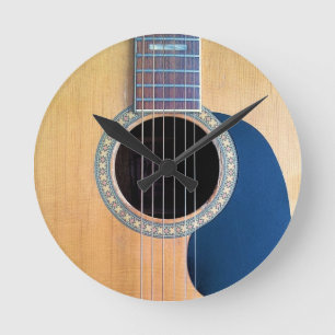 Horloge Ronde Dreadnough Guitare acoustique